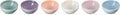 Le Creuset Stoneware Set Of 6 Vancouver Pinch Bowls, Pastel Multi Color by Unknown