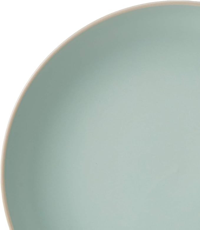 Gibson Home Rockaway Dinnerware, Teal Matte, Service - Image 8