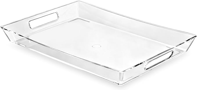 Clear Plastic Serving Tray by Unknown