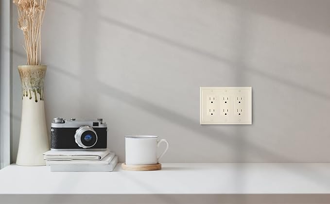 Modern Edge Decorative Wall Plate Switch Plate Outlet Cover, Durable Solid Zinc - Image 6