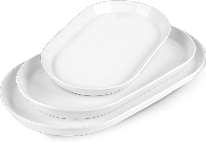 Taeochiy Large Oval Serving Platter Set of 3 by Taeochiy