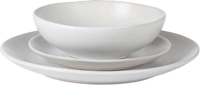 Gibson Home Bethel 18 Piece Plates and Bowls Ceramic Stoneware Organic Shape - Image 6