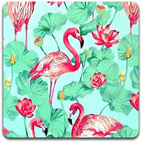 Tropical Flamingo Square Coaster Set - Image 3