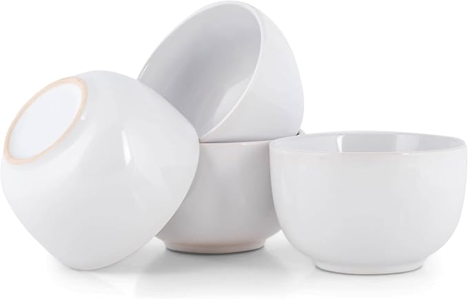 Elanze Designs Bistro Glossy Ceramic 4 inch Cute and Small Dessert Bowls Set of - Image 5