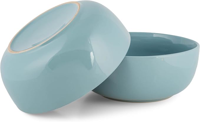 Elanze Designs Bistro Glossy Ceramic 8.5 inch Large Serving Bowls Set of 2 - Image 5