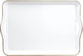 Spsyrine White Decorative Serving Tray by Spsyrine