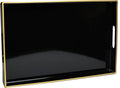 Spsyrine Black Decorative Serving Tray by Spsyrine