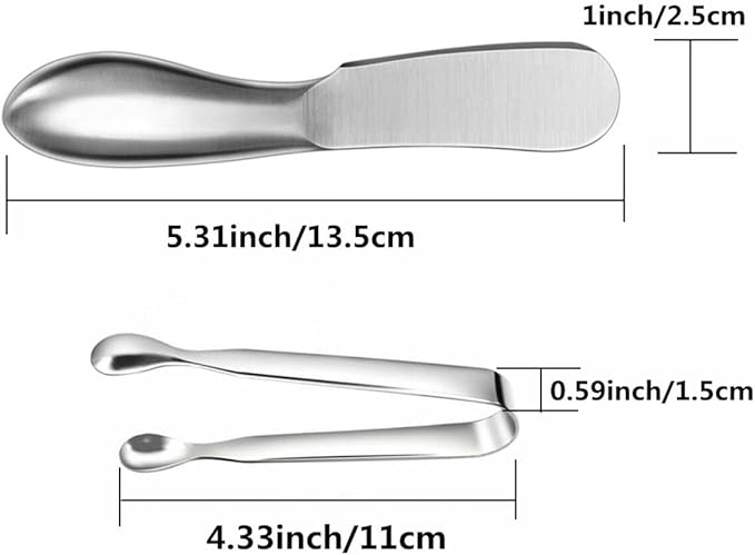 Spreader Knife Set, 6-Piece Cheese and Butter Spreader Knives | Mini Serving - Image 2