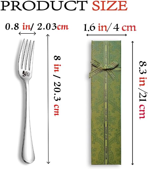 Dingle Hopper Funny Stainless Steel Fork, Cake Dessert Toast Forks, Gifts - Image 5