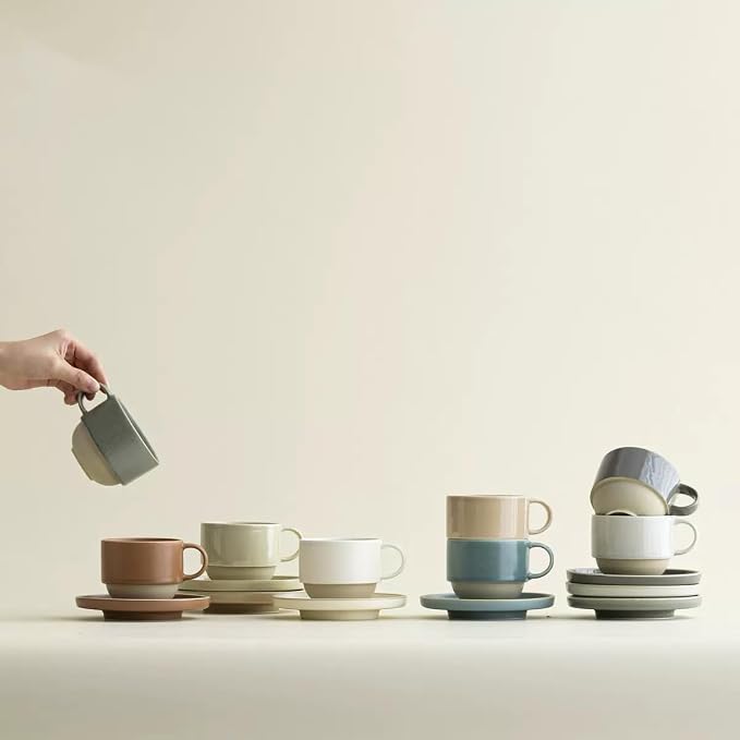 Little minimalist ceramic pottery tea cup - Image 7