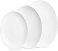 White Serving Platters Set of 3, 15.5/14/12 Inch Oval Serving Dishes by YALONG