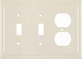 Modern Edge Decorative Wall Plate Switch Plate Outlet Cover, Durable Solid Zinc by HenneBery