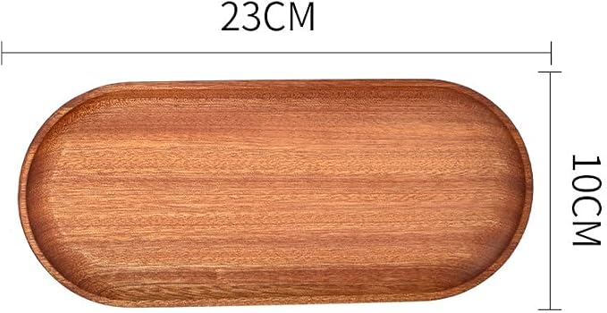 2 Pack Solid Wood Serving Platters and Trays of Natural Wood - Image 2