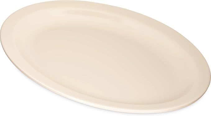Carlisle FoodService Products Kingline Oval Platter, Heavy Duty Melamine Dish - Image 4