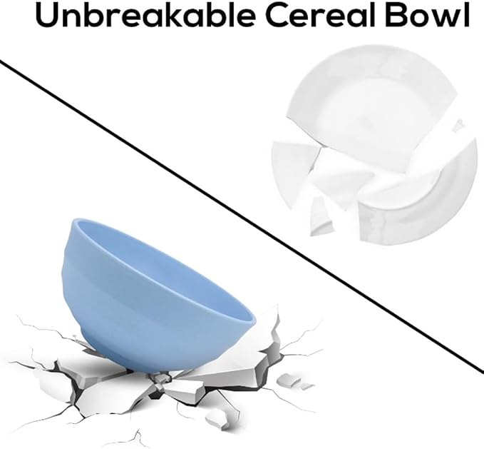PUPOPIK Unbreakable Cereal Bowls 24 oz - Image 4