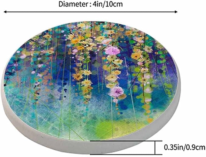 oFloral Colorful Spring Coasters - Image 2