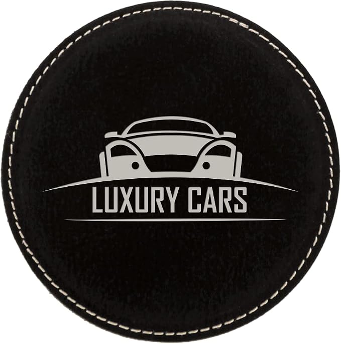 Custom Engraved Coasters | Personalized Leather Coaster | Set of 6 | Drink - Image 2