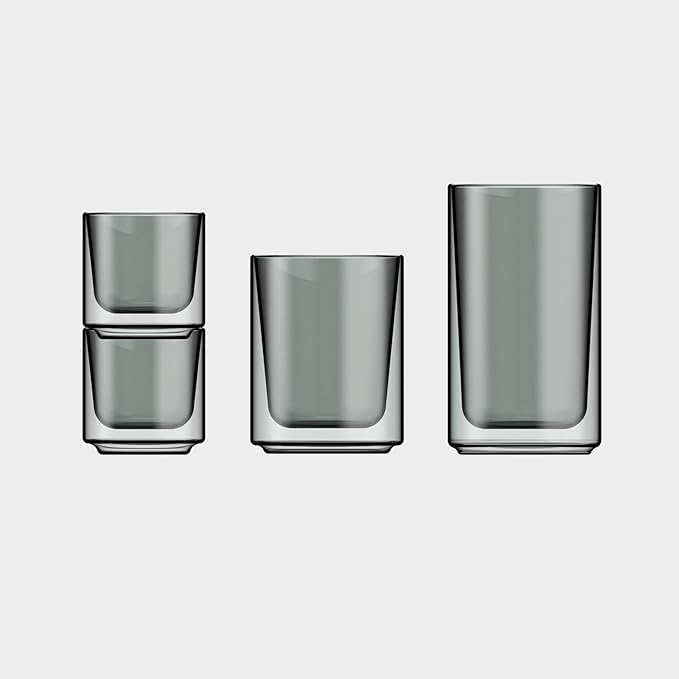 Terra Kaffe Fog Forte 12 oz Double-Walled Coffee Glass – Borosilicate Thermal - Image 4