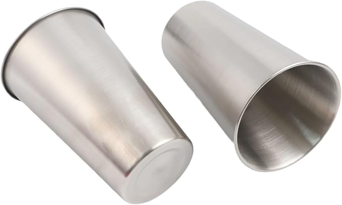 Stainless Steel Camping Mug Set, Lightweight Handleless Travel Coffee Cup - Image 7