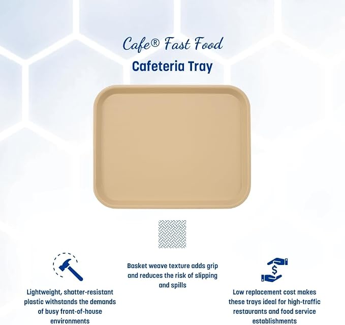 Carlisle FoodService Products Café Cafeteria Tray, Fast Food Tray - Image 2