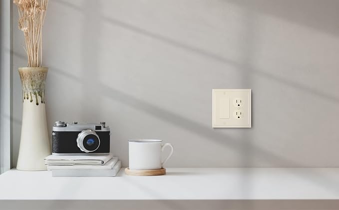 Modern Edge Decorative Wall Plate Switch Plate Outlet Cover, Durable Solid Zinc - Image 6