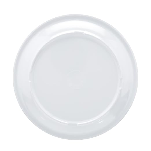 Amazon Basics Melamine Plastic Plate, Dishwasher Safe, BPA Free, 6 Piece Set - Image 4