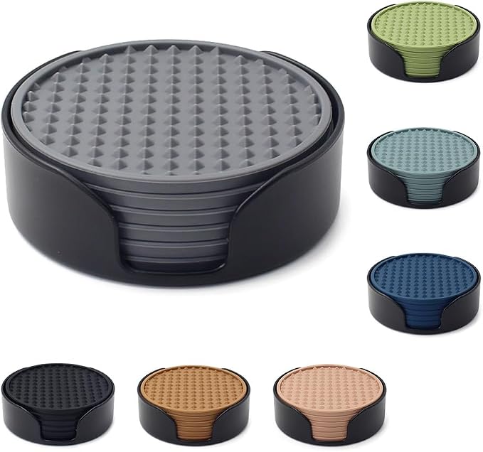Silicone Coasters for Drinks by GOJOHO