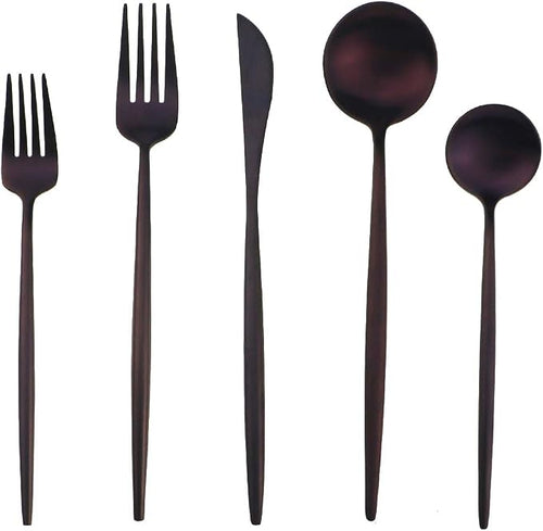 20-Piece 18/10 Stainless Steel Flatware Silverware, Luxury Dinnerware Set - Image 2