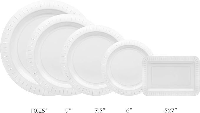 Party Essentials Elegance Quality Hard Plastic 7.5-Inch Round Party/Salad Plates - Image 3