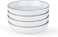 famiware Mercury Pasta Bowls Set of 4, 33 oz Large Salad Bowls, Lead-free and by Famiware