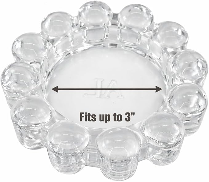 Home Collection Original Clear Glass Small Bubble Candle Dish | Votive and - Image 4