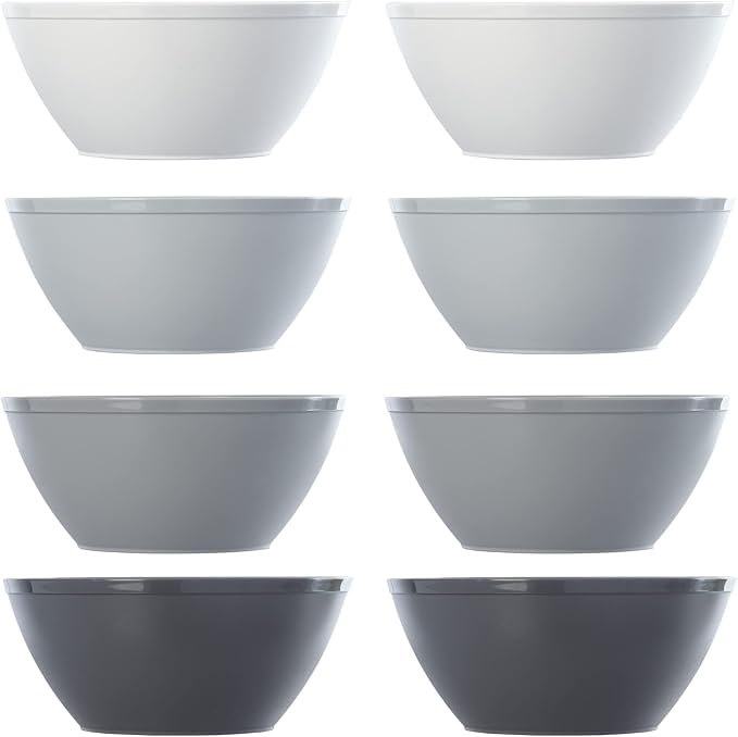 US Acrylic Unbreakable 28 oz. Plastic Stackable Cereal Bowls - Image 7