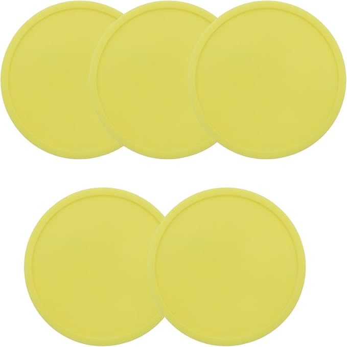 5 Pack Yellow Coasters, Non-Slip Cup Coasters by Unknown