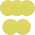 5 Pack Yellow Coasters, Non-Slip Cup Coasters by Unknown