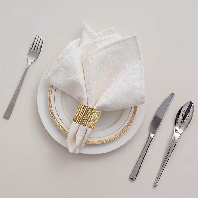 Accmor 50pcs Napkin Rings, DIY Decoration - Image 3