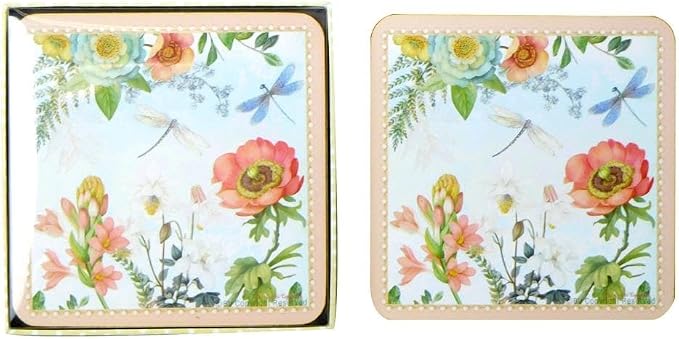Lightahead Set of 4 MDF Wood Square Coasters by Lightahead%C2%AE