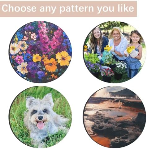 18 PCS Sublimation Coasters Blanks Bulk, 4x4 Inch Round Blank Cup Mat Rubber - Image 6