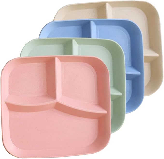 Unbreakable Wheat Straw Dinner Plates by PUPOPIK