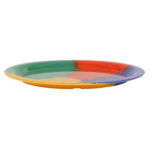 GET 13 1/2" x 10 1/4" Oval Platter Melamine Dinner Plate | Dishwasher safe - Image 3