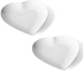 5.7" Heart Shaped Plates, Ceramic Salad Dessert Snack Plates Cake Waffles Dish by fMSDD