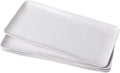 White Melamine Rectangular Serving Platter/Trays, 14” X 7” Fruit Cake Bread by ZAROCRUS