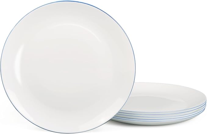 7.5 Inch Appetizer Plate Set of 6, snacks and kitchen serving by LaGlint