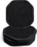UMIRRO Absorbent Felt & Silicone Drink Coasters Set of 4, by Umirro