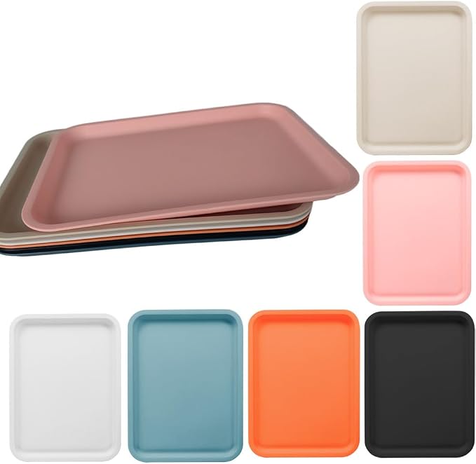 Rectangular Plastic Serving Trays, Bulk Colorful Fast Food Trays, 14x10 inch - Image 7
