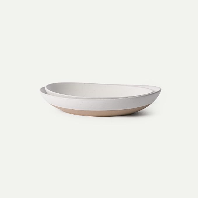 MORA Jumbo and Large Serving Dishes Set of 2, 13 inch and 12 inch Ceramic by MORA
