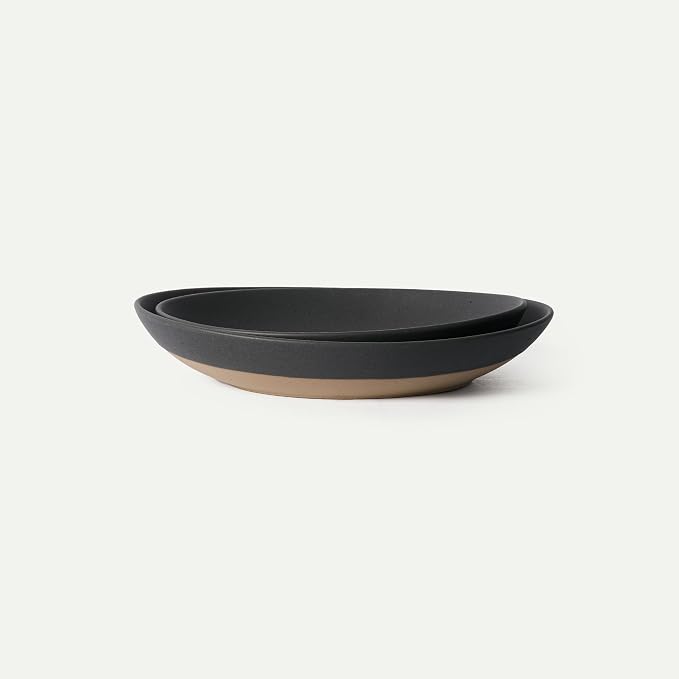 MORA Jumbo and Large Serving Dishes Set of 2, 13 inch and 12 inch Ceramic by MORA