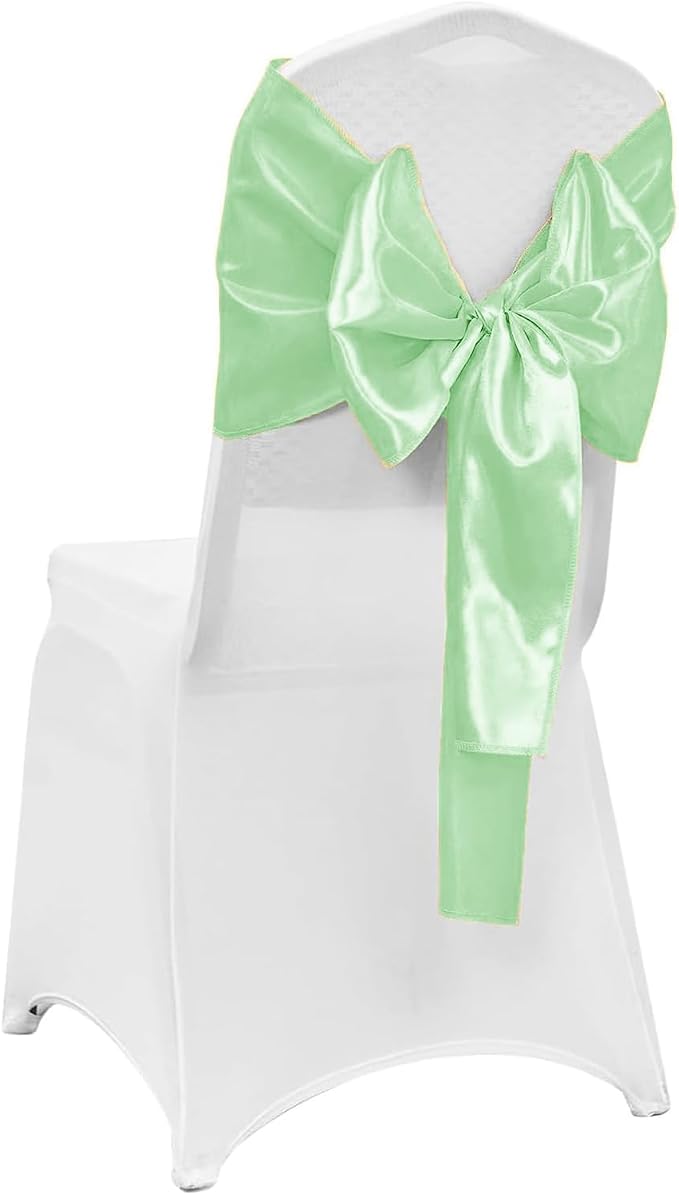 4-Pack Mint Green Satin Table Runner 12 x 108 Inch Long Fuchsia Bright and - Image 6