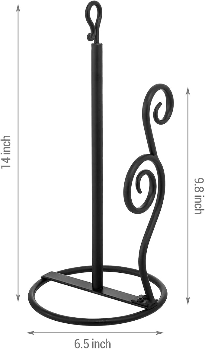MyGift Rustic Burnt Solid Wood and Industrial Matte Black Metal Dining - Image 5