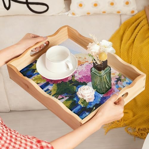 EWJRNSF Diamond Art Kits for Adults Wooden Serving Trays - Image 7
