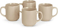 Amazon Basics Stoneware Coffee Mugs, 16 oz, 4-Piece Set, Gloss-Glazed, by AmazonBasics